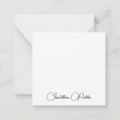 Moderne Elegant Typografie Name Sjabloon (Achterkant)