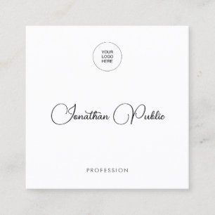 Moderne Elegant Upload Company Professional Vierkante Visitekaartje