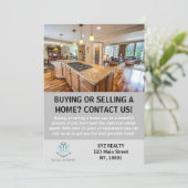 Moderne Elegant Vastgoed Agent Custom Kaart (Staand voorkant)