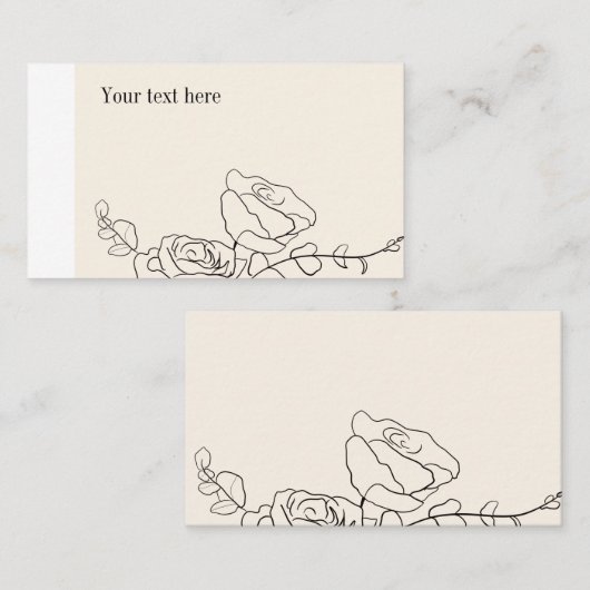 Moderne elegant visitekaartje (Voorkant / Achterkant)