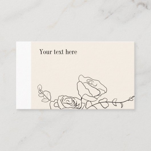 Moderne elegant visitekaartje (Voorkant)