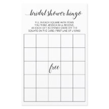 Moderne Elegant Vrijgezellenfeest Bingo Game