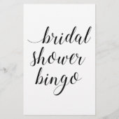 Moderne Elegant Vrijgezellenfeest Bingo Game Flyer (Achterkant)