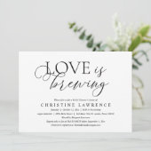 Moderne Elegant Vrijgezellenfeest Party Love is Br Kaart (Staand voorkant)