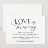 Moderne Elegant Vrijgezellenfeest Party Love is Br Kaart (Voorkant / Achterkant)