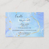 Moderne Elegant Waterverf Green Candle Care Visitekaartje (Achterkant)