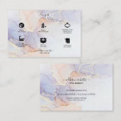 Moderne Elegant Waterverf Green Jewelry Care Visitekaartje (Voorkant / Achterkant)