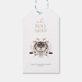 Moderne Elegant Waterverf Heilige Nacht Labels Cadeaulabel (Voorkant)