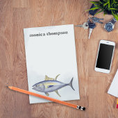 Moderne Elegant Waterverf Simple Blue Tuna Fish Post-it® Notes