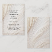 Moderne Elegant Wave Discount Card Kortingskaartje (Voorkant / Achterkant)
