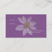 Moderne Elegant White Daisy Referral Kaart (Achterkant)