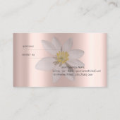 Moderne Elegant White Daisy, Roos Gold Referral Ka (Achterkant)