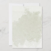Moderne Elegant White Floral Eucalyptus Afstuderen Kaart (Achterkant)