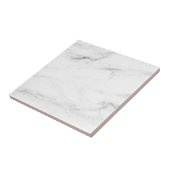 Moderne Elegant White Marble Professional Sjabloon Tegeltje (Zijkant)