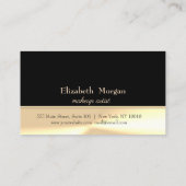 Moderne Elegant, zwarte, gouden Confetti Kaart Klantenkaartje (Achterkant)