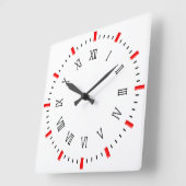 Moderne elegante 10,75" vierkante acryl wandklok (Hoek)