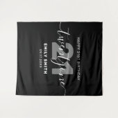 Moderne elegante 21e verjaardag wandkleed (Voorkant (horizontaal))