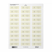 Moderne Elegante 50e Verjaardagsaanspreking Etiket (Full Sheet)