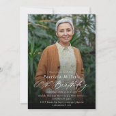 Moderne Elegante 60e Verjaardag Party Foto Kaart (Voorkant)