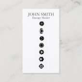 Moderne Elegante 7 Chakras Kundalini Healer Rainbo Visitekaartje (Voorkant)