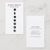 Moderne Elegante 7 Chakras Kundalini Healer Rainbo Visitekaartje (Voorkant / Achterkant)