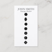 Moderne Elegante 7 Chakras Kundalini Healer Rainbo Visitekaartje (Voorkant)