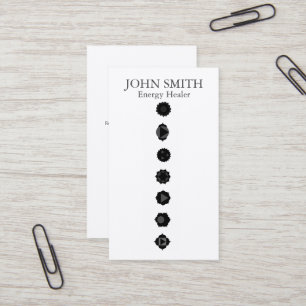 Moderne Elegante 7 Chakras Kundalini Healer Rainbo Visitekaartje