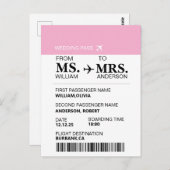 Moderne Elegante Aangepaste Bruid Moet Nog Aan Boo Briefkaart (Voorkant / Achterkant)