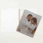 Moderne Elegante Aangepaste Foto Huwelijk Planner (Display)