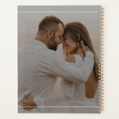Moderne Elegante Aangepaste Foto Huwelijk Planner (Achterkant)