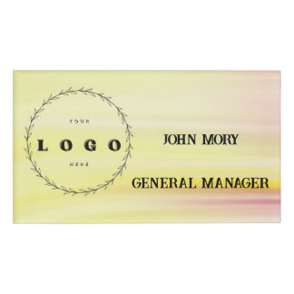 moderne Elegante Aangepaste Naam Titel Werknemer  Naambadge