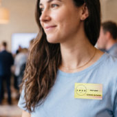 moderne Elegante Aangepaste Naam Titel Werknemer Naambadge