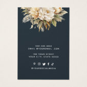 Moderne Elegante aangepaste sieraden oorbel displa Visitekaartje (Achterkant)