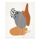 Moderne elegante abstracte geometrische foto uit h foto afdruk (Voorkant)