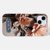 Moderne Elegante Abstracte Kunst Perzikbloesems Case-Mate iPhone Case (Achterkant (horizontaal))