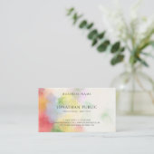 Moderne Elegante Abstracte Kunst Sjabloon Eenvoudi Visitekaartje (Staand voorkant)