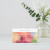 Moderne Elegante Abstracte Kunst Sjabloon Professi Visitekaartje (Staand voorkant)