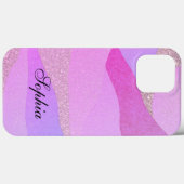 Moderne elegante abstracte landschapsbergen Case-Mate iPhone case (Achterkant (horizontaal))