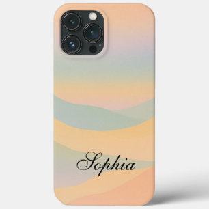 Moderne elegante abstracte landschapsbergen Case-Mate iPhone case