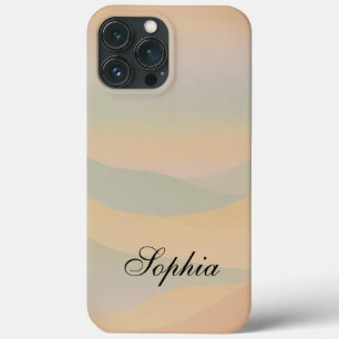 Moderne elegante abstracte landschapsbergen Case-Mate iPhone case