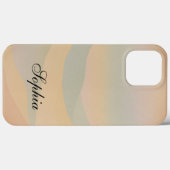 Moderne elegante abstracte landschapsbergen Case-Mate iPhone case (Achterkant (horizontaal))