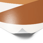 Moderne elegante abstracte meetkunde midden eeuw foto afdruk (Hoek)