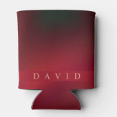 Moderne elegante Abstracte rode en zwarte Koelbox Blikjeskoeler (Achterkant)