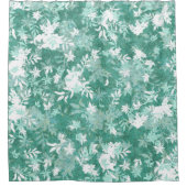 Moderne Elegante Abstracte Salie Marigold Flowers Douchegordijn (Voorkant)