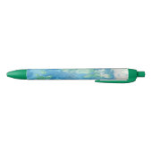 Moderne Elegante Abstracte Sjabloon Blauw Groen Wi Blauwe Inkt Pen (Bodem)