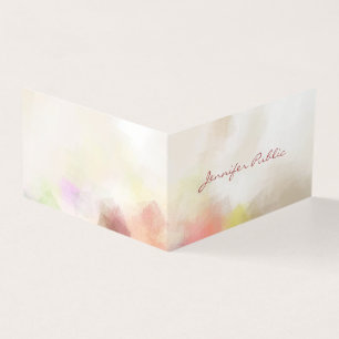 Moderne elegante Abstracte Sjabloon handschrift Visitekaartje