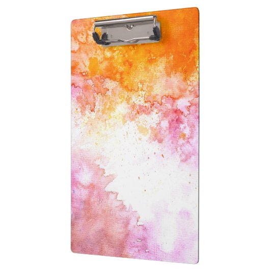 Moderne Elegante Abstracte waterverf Klembord (Links)