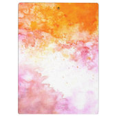 Moderne Elegante Abstracte waterverf Klembord (Achterkant)