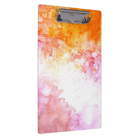 Moderne Elegante Abstracte waterverf Klembord (Rechts)