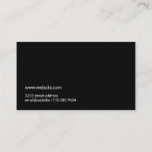 Moderne elegante accessoires visitekaartje (Achterkant)